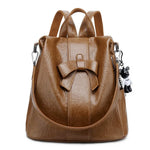 Sac à dos en cuir nœud papillon