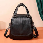 sac à dos femme cuir chic noir