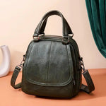 sac à dos femme cuir chic vert