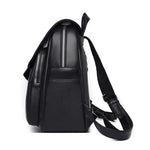 Sac à dos en cuir noir pour femme