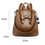 Sac à dos en cuir nœud papillon