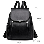 Sac à dos cuir souple poche à rabat