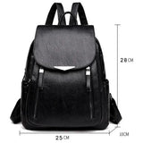 Sac à dos cuir souple poche à rabat