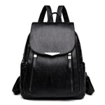 Sac à dos cuir souple poche à rabat
