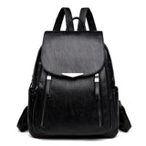Sac à dos cuir souple poche à rabat
