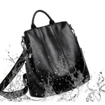 Grand sac à dos cuir noir femme