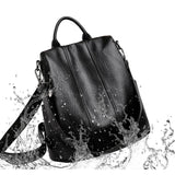 Grand sac à dos cuir noir femme