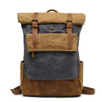 Sac à dos roll top vintage