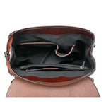 Sac à dos cuir marron