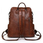 Grand sac à dos en similicuir pour femme