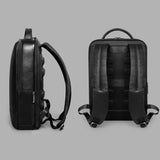 Sac à dos en cuir noir véritable