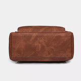 Grand sac à dos cuir vintage
