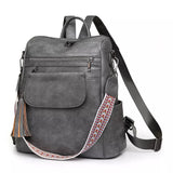 Grand sac à dos en similicuir pour femme