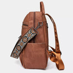 Grand sac à dos cuir vintage