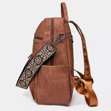 Grand sac à dos cuir vintage