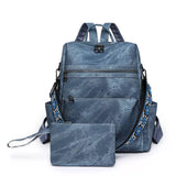 Grand sac à dos cuir vintage