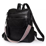 Grand sac à dos en similicuir pour femme