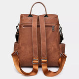 Grand sac à dos cuir vintage