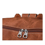 Grand sac à dos cuir vintage
