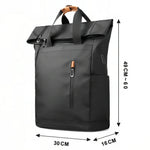 Sac à dos roll top noir pc 15,6 pouces