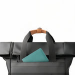 Sac à dos roll top noir pc 15,6 pouces