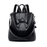 Sac à dos en cuir nœud papillon