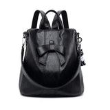 Sac à dos en cuir nœud papillon