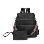 Grand sac à dos cuir vintage