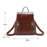 Sac à dos cuir marron