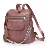 Grand sac à dos en similicuir pour femme