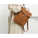 Sac à dos rectangulaire en cuir