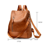 Sac à dos cuir souple femme