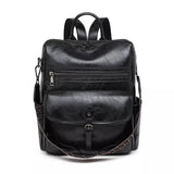Grand sac à dos en cuir oldschool