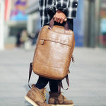 Sac à dos en cuir pour homme