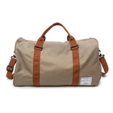 Sac de Voyage avec Compartiment Chaussures Camel