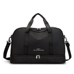 sac de voyage femme avec compartiment chaussures noir