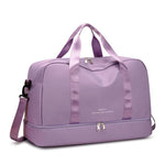 Sac de Voyage Femme avec Compartiment Chaussures Violet