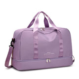 Sac de Voyage Femme avec Compartiment Chaussures Violet