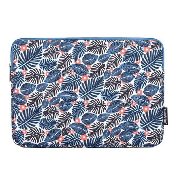 Pochette Ordinateur 14 pouces Asus - Feuillages Bleus