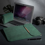 Housse MacBook Pro 13 Cuir vert