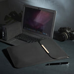 Housse MacBook Pro 13 Cuir noir
